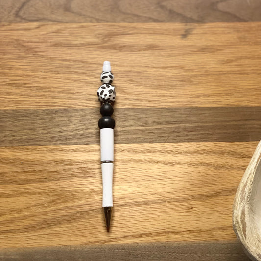 Cow silicone bead focal pen